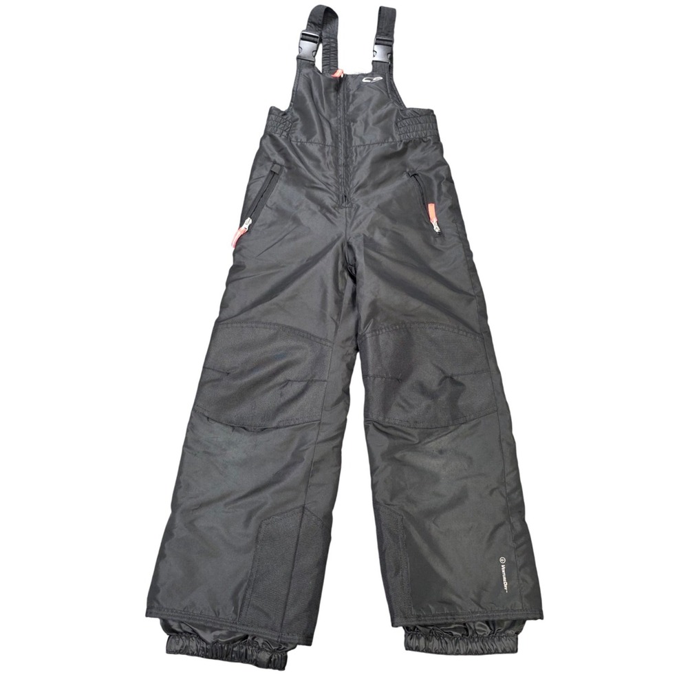 C9 by Champion Snow Bibs Overalls Boy's Size S 6-6X Black Venture Dry Technology